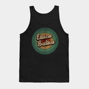 Circle Retro Vintage Eruca Sativa Tank Top